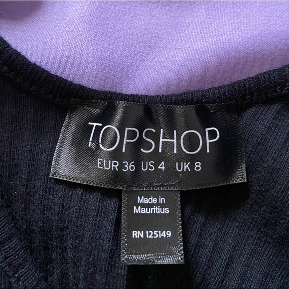 Topshop Black crop top - Picture 3 of 3